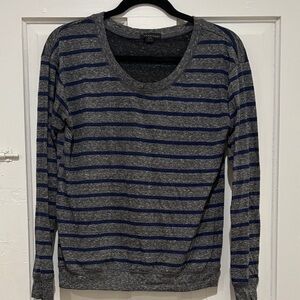 Forever 21 Heathered Gray and Navy Sweater